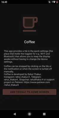 Coffee android App screenshot 3